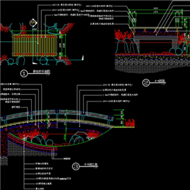 CAD图纸-景观桥详图