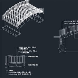 CAD图纸-木桥结构图