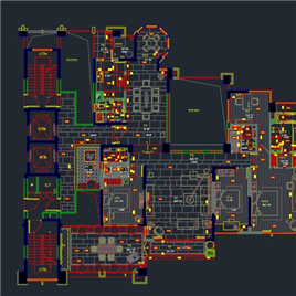 CA图纸-深圳香蜜湖示範單位-B2型样板间施工图