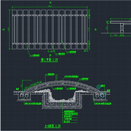 CAD图纸-溪桥详图