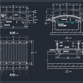 CAD图纸-园林桥施工图