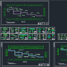 CAD图纸-栈桥施工大样全套图