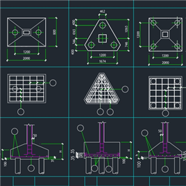 CAD图纸-基础承台大样