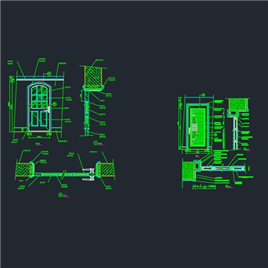 CAD图纸-门的节点大样图