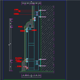 CAD图纸-详细的石材柱节点图