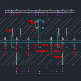 CAD图纸-详细的吊挂节点图