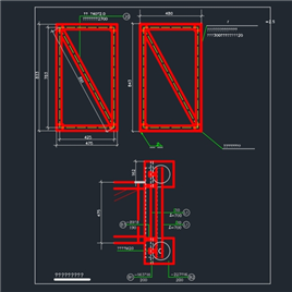 CAD图纸-钢桁架节点