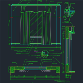 CAD图纸-窗及窗帘详图