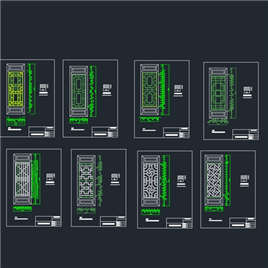 CAD图纸-仿古窗设计