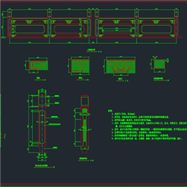 CAD图纸-石材栏杆大样图