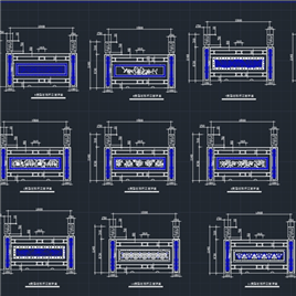 CAD图纸-石栏杆立面详图