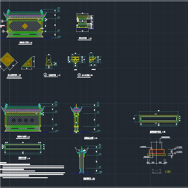 CAD-图纸照壁设计建筑施工图