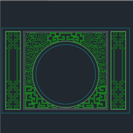 建筑CAD常用千种图块之屏风