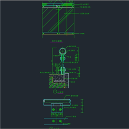 CAD图纸-护栏图库详图