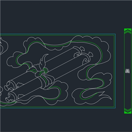 CAD图纸-中式彩画图块四文