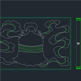 CAD图纸-中式彩画图块四音