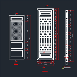 CAD图纸-几组装饰图1-效果图