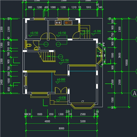 CAD图纸-别墅建筑结构施工图