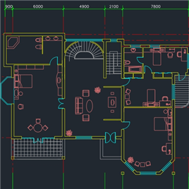 CAD图纸-北京郊区别墅单体设计方案