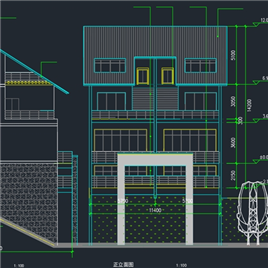 CAD图纸-townhouse单体方案