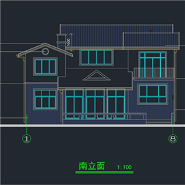 CAD图纸-3套经典别墅施工图