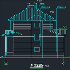 CAD图纸-春天花园别墅建筑结构图