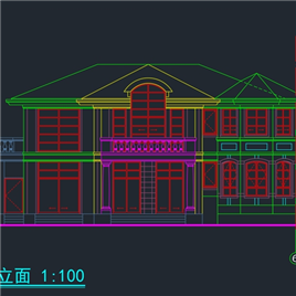 CAD图纸-别墅平立面图