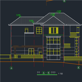 CAD图纸-世茂湖滨花园别墅建筑施工图