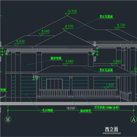 CAD图纸-几套联排别墅建筑图