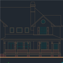 CAD图纸-别墅方案建筑施工图