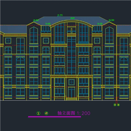CAD图纸-别墅E型施工图