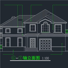 CAD图纸-别墅E8施工图