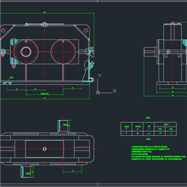 CAD图纸-非圆减速器装配