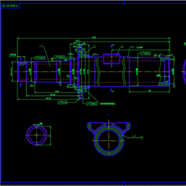 CAD图纸-后桥半轴总成A1