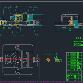 CAD图纸-虎钳装配图