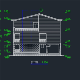 CAD图纸-别墅立面图集