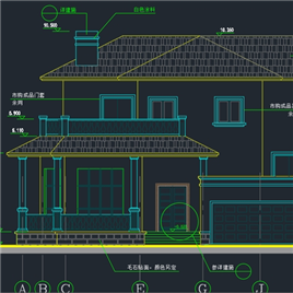 CAD图纸-别墅建筑设计全套图