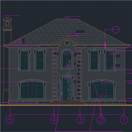 CAD图纸-别墅建筑设计方案图