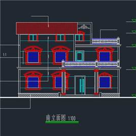 CAD图纸-别墅建筑平面图