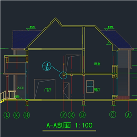 CAD图纸-别墅设计施工图