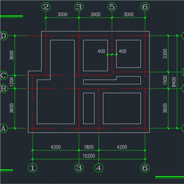 CAD图纸-别墅设计方案4