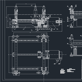 CAD图纸-条料步进送料机总装图