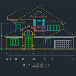 CAD 图纸-东阳别墅全套图