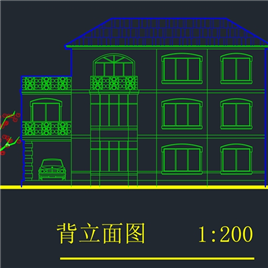 CAD图纸-单体别墅设计