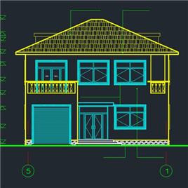 CAD图纸-成套别墅建筑施工图