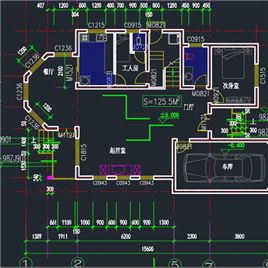 CAD图纸-超豪华别墅建筑设计施工图！