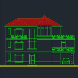 CAD图纸-别墅住宅造型设计图