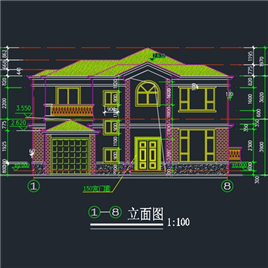CAD图纸-多层别墅施工图