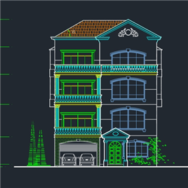 CAD图纸-多层别墅设计方案