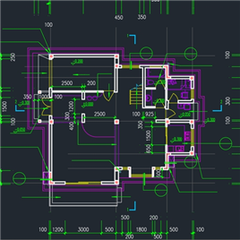 CAD图纸-多层别墅平面图